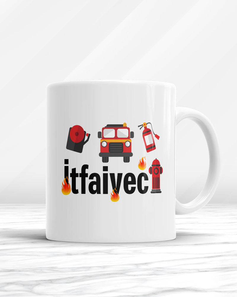İtfaiyeci Kupa Bardak