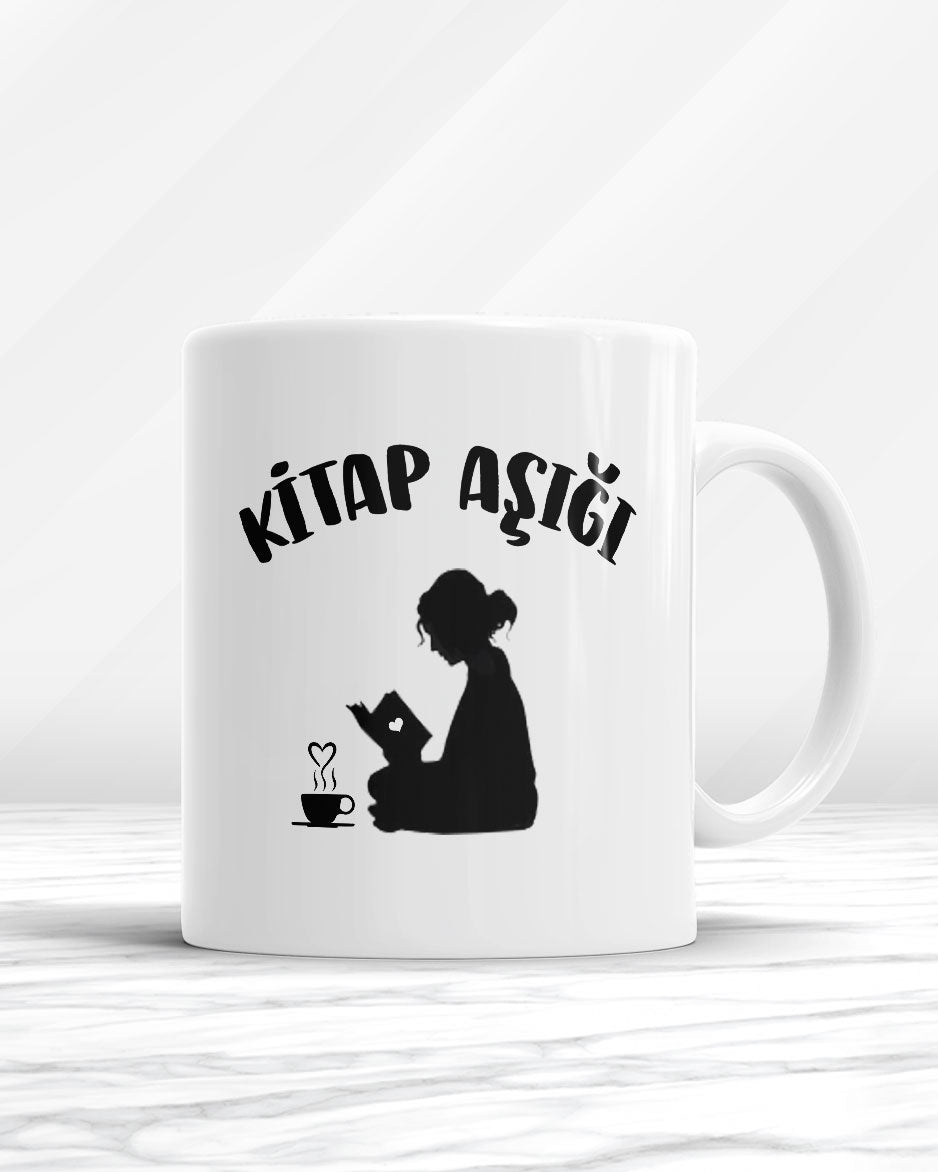 Kitap Aşığı Kupa Bardak