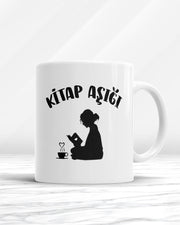Kitap Aşığı Kupa Bardak