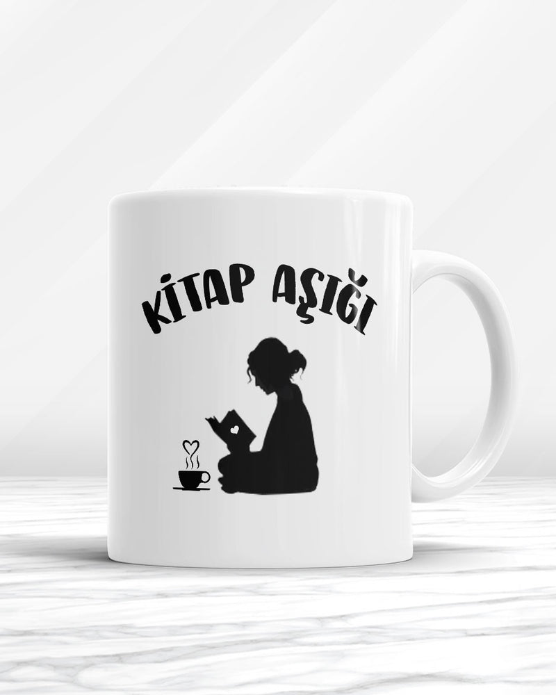 Kitap Aşığı Kupa Bardak