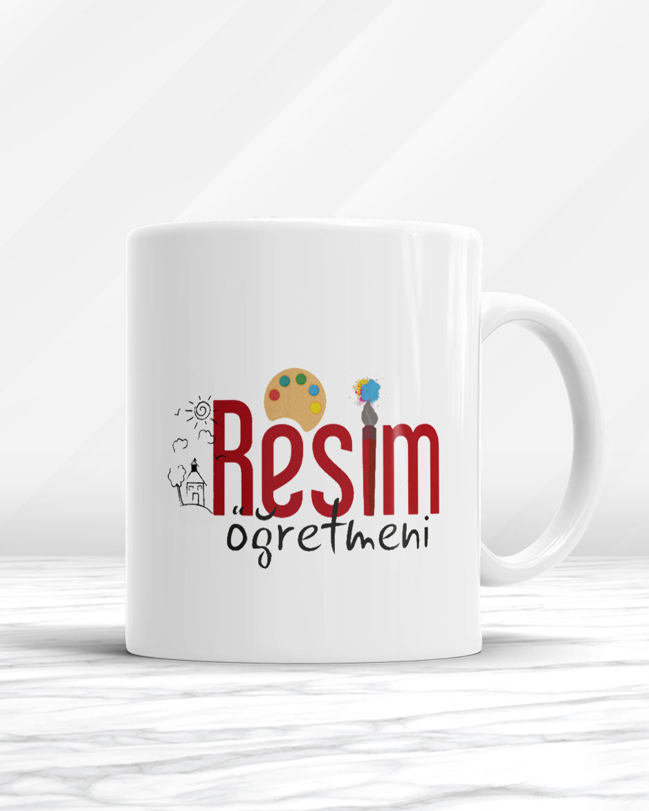 Resim Öğretmeni Kupa Bardak