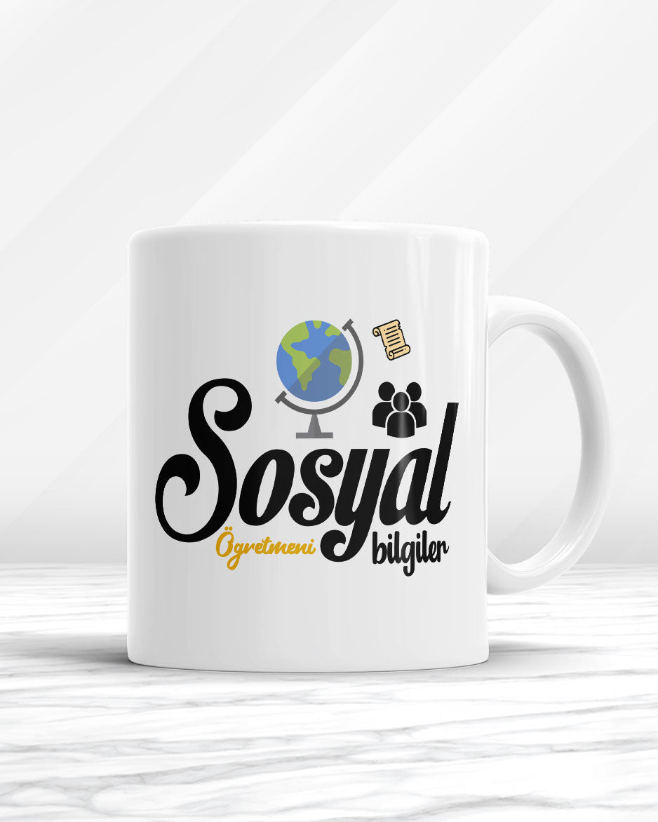 Sosyal Bilgiler Öğretmeni Kupa Bardak