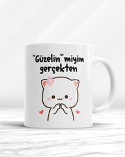 Güzelin Miyim Gerçekten Kupa Bardak