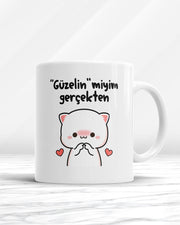 Güzelin Miyim Gerçekten Kupa Bardak