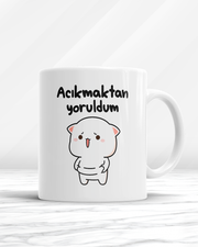 Acıkmaktan Yoruldum Kupa Bardak