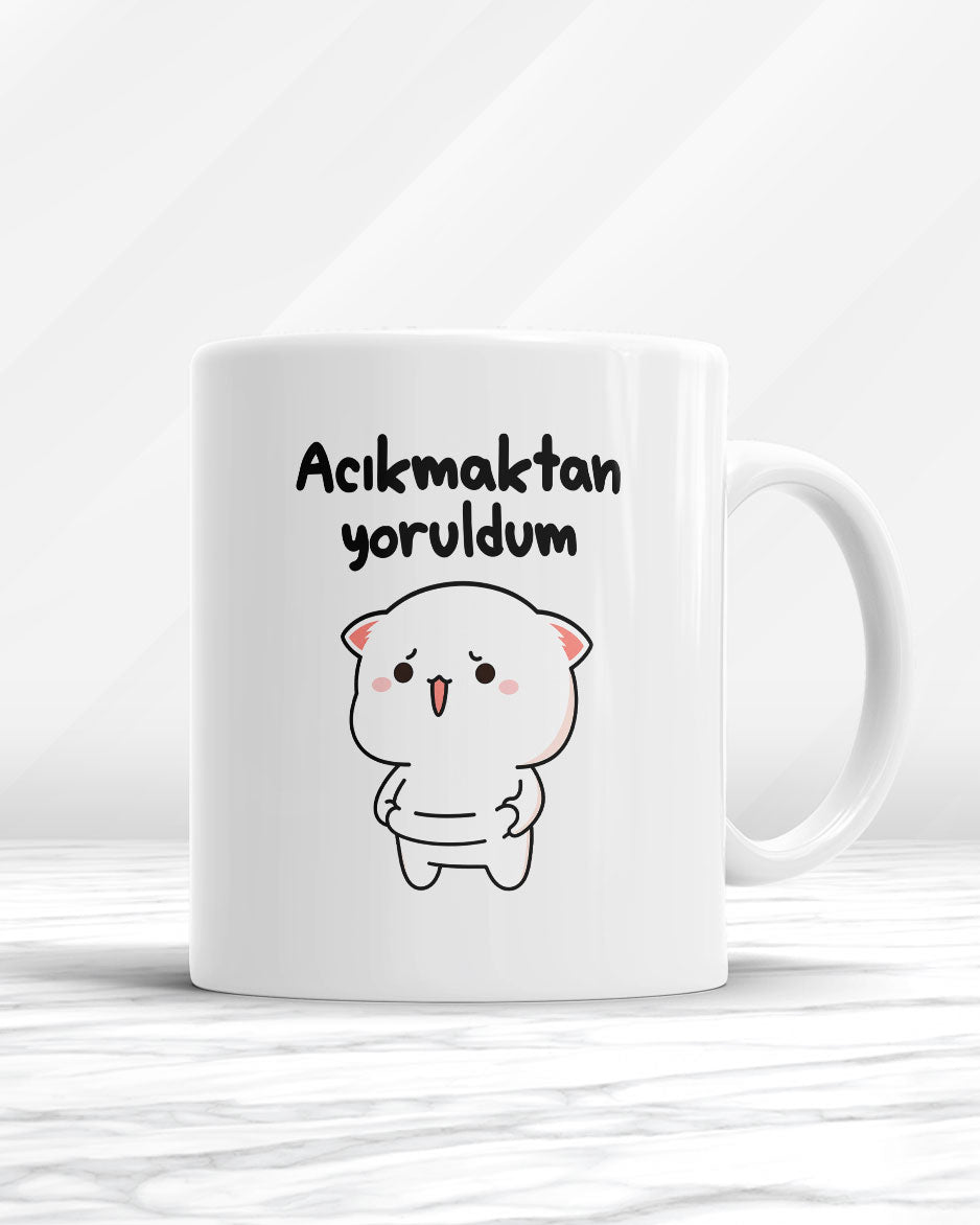 Acıkmaktan Yoruldum Kupa Bardak