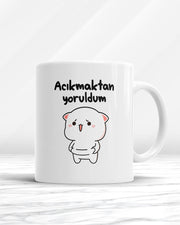 Acıkmaktan Yoruldum Kupa Bardak
