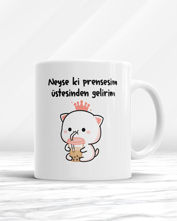 Neyse Ki Prensesim Üstesinden Gelirim Kupa Bardak