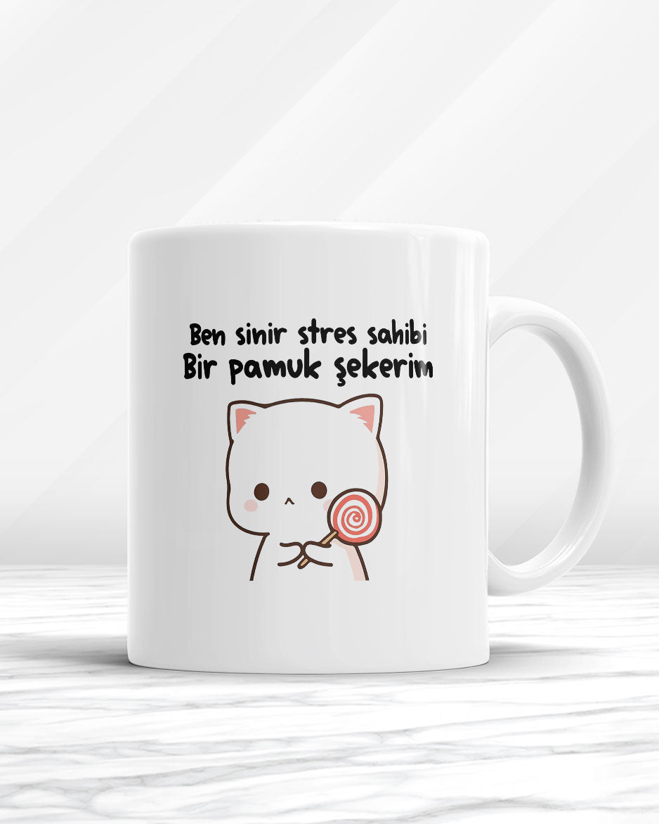 Ben Sinir Stres Sahibi Bir Pamuk Şekerim Kupa Bardak