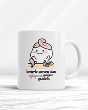 Benimle Sorunu Olan Ağlayarak Günlüğüne Yazabilir Kupa Bardak