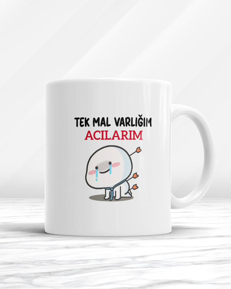 Tek Mal Varlığım Acılarım Kupa Bardak