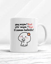 Genç Miyim Evet Çıtır Mıyım Evet O Zaman Halledilir Kupa Bardak