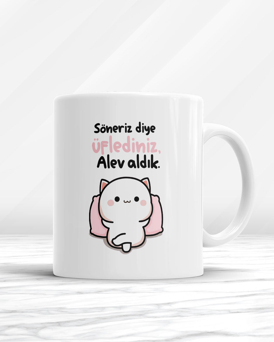 Söneriz Diye Üflediniz Alev Aldık Kupa Bardak